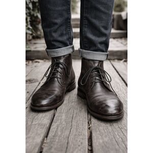 Bed Stu Black Leather Lace up Chukka Boots Shoes   Mens Size 13